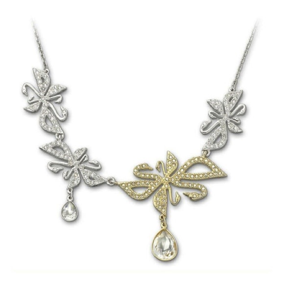 New Swarovski Crystal Permanent Swanflower Necklace - Picture 5 of 5